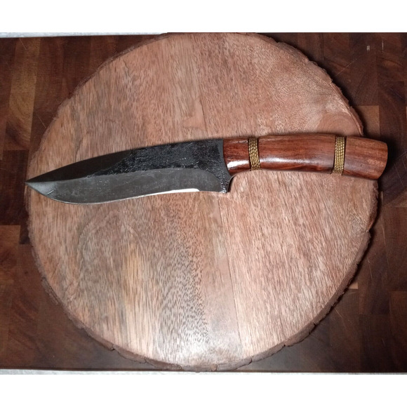 Valley Forge Hunting Knife High Carbon Steel 3.75MM w/ Leather Sheath VF-143PW - Picture 2 of 11